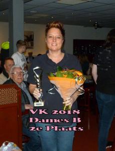 VK 2018 Dames B Klasse 2e Plaats   